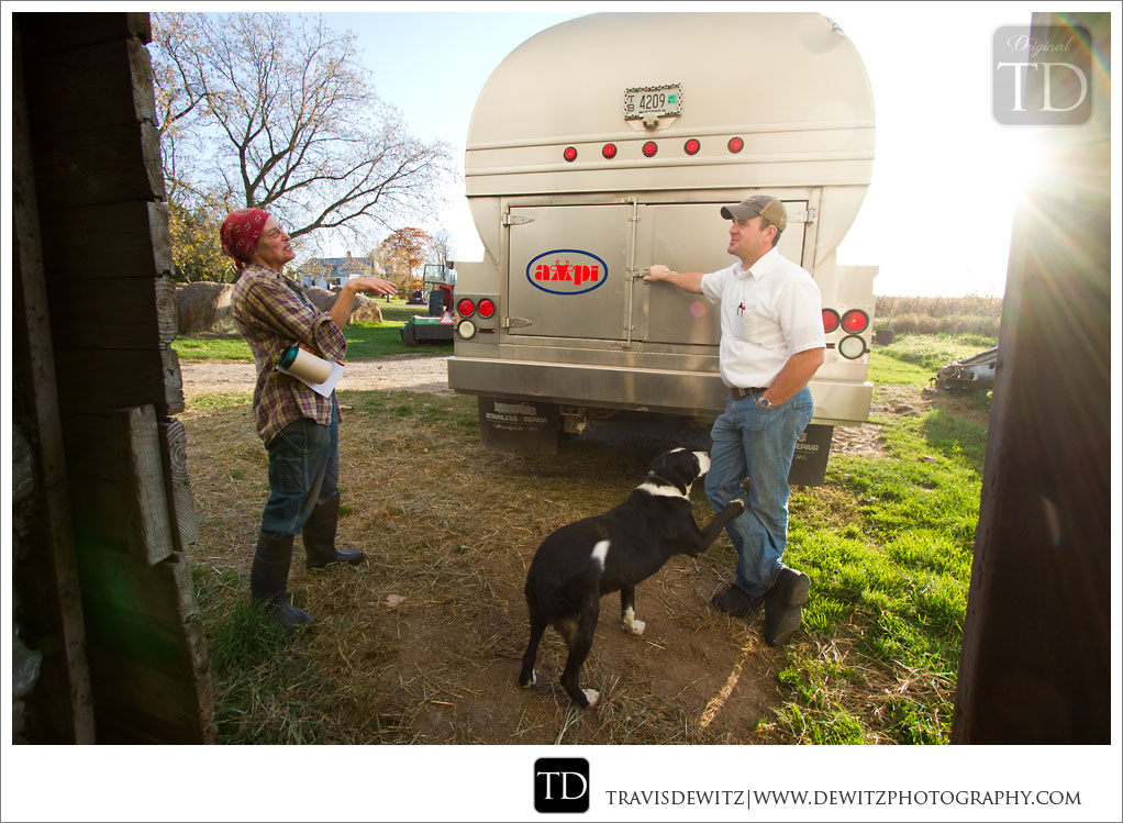 Hauling Milk From Wisconsin Farms to AMPI Dairy