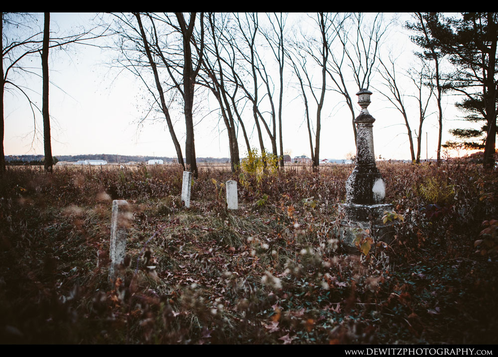 Old Tilden Wisconsin Cemetery in the Woods