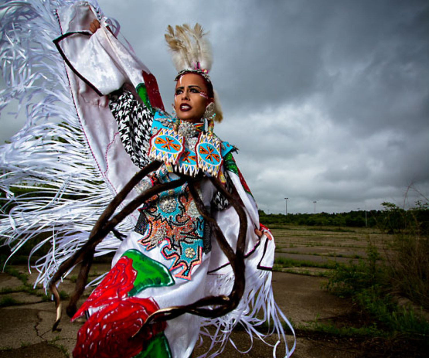 Native American Project - Skye Hall Dancing Under Stormy Skies