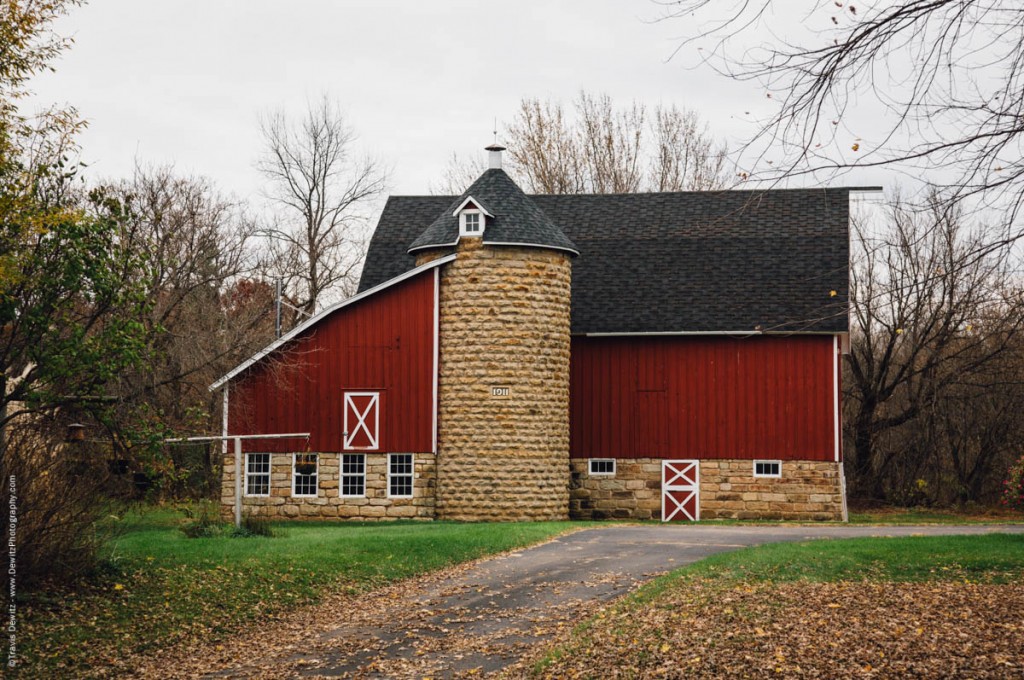 Beautiful Red Barn And Stone Silo 1911 Falls City Wi Historic Ci Dewitz Photography Eau 9925